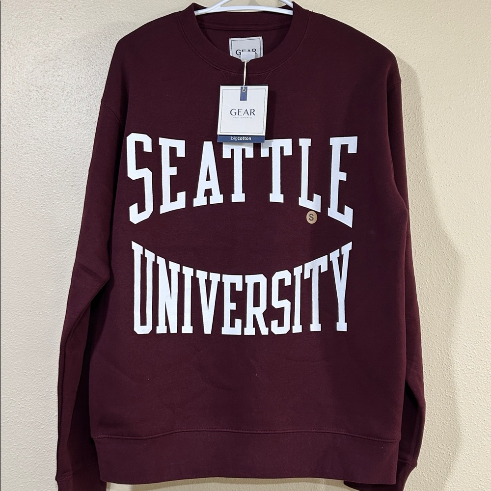 Beautiful Seattle University Sweatshirt Men’s S, L, XL, 2XL, NWT Retail $56